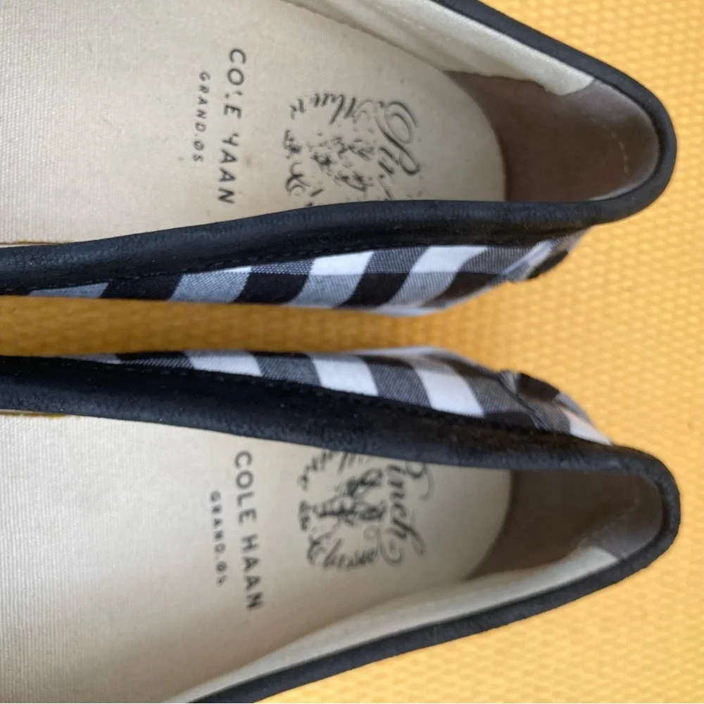 Cole Haan Black Women's Loafers Black-White size 9.5B - Picture 6 of 8